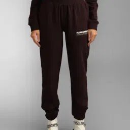 KZ07 by Kazo Brown Printed Regular Fit High Rise Joggers-picture-17