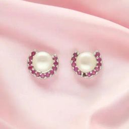 Sri Jagdamba Pearls Dheeksha Pearl Earrings for Women and Girls-image-88