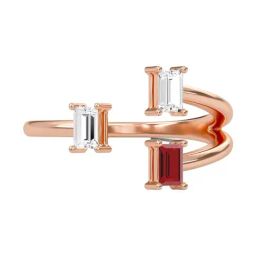 SHINE ETERNAL Lab Grown Diamond 14k (585) Rose Gold Ring for Women-image-61