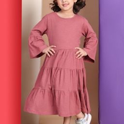 Baawri Flared Sleeve A-Line cotton Dress-44