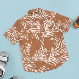 Pantaloons Junior Boys Coco Mocha Printed Shirt-picture-18