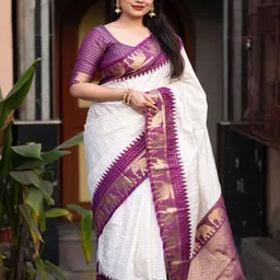 Sanwariya Silk Woven Design Zari Kanjeevaram Saree-picture-39