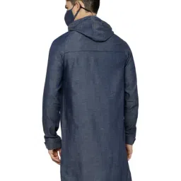Allen Solly Navy Regular Fit Jacket With Mask image 2