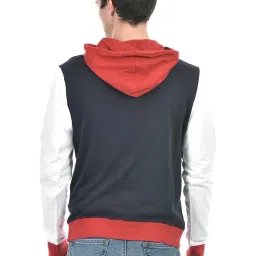 Numero Uno Multicolored Regular Fit Colour Block Hooded Sweatshirt image 2