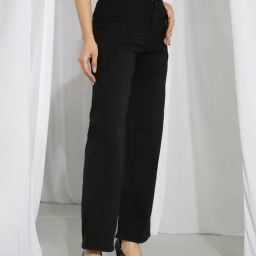 Kotty Black Regular Fit High Rise Jeans-image-50