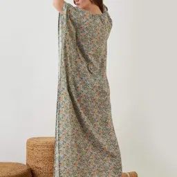 The Kaftan Company Black Printed Kaftan image 2