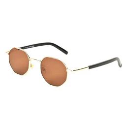 Voyage Brown Round UV Protection Unisex Sunglasses-picture-44