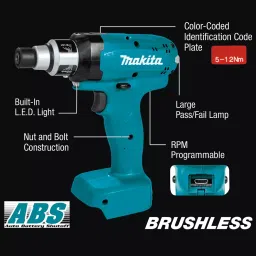 Makita LXT Series 14.4 V Brushless Programmable Cordless Screwdriver Hex 6.35 mm (1/4 inch) 100 - 600 RPM, DFT127FMZ image 2