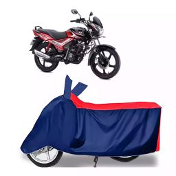 Auto Pearl Two Wheeler Cover with Bag for TVS Star City BS6, Red & Blue-image-97