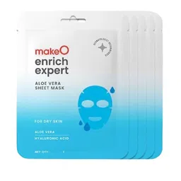 makeo Set Of 5 Enrich Expert Aloe Vera Sheet Mask With Hyaluronic Acid-24