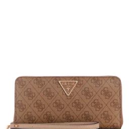 Guess Latte LAUREL Large Zip Around Wallet-image-44