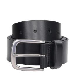 United Colors of Benetton Faraday Black Leather Solid Waist Belt-image-11