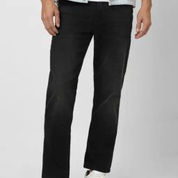 Van Heusen Black Cotton Slim Fit Jeans-image-72