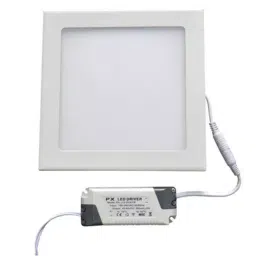 GENERIC 12W Slim Square LED Panel Light with Driver (Warm White)-0