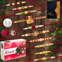 DeoDap 3 pieces unisex rakhi gift set-image-78