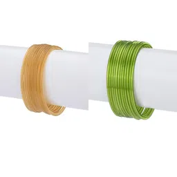 1ST TIME Set Of 24 Yellow Alloy Bangles-picture-48