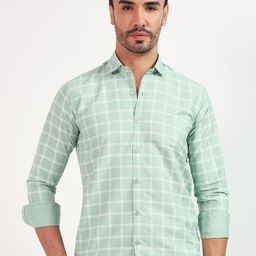 YOUTH FIRST Men Premium Shepherd Checks Opaque Checked Casual Shirt-image-48