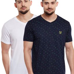 VIMAL JONNEY Men Pack of 2 V-Neck T-shirts-image-60