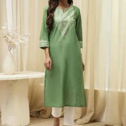Biba Green Printed Kurtas-image-42