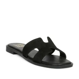 ViviBlu Women's Black Slide Sandals-picture-38