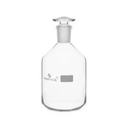 Supertek 30 ml Narrow Mouth Reagent Bottle With Interchangeable Flat Head Glass Stopper, 12.150.0030 image 2