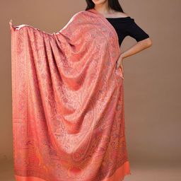 SWI Stylish Women Floral Woven Design Shawl-image-89