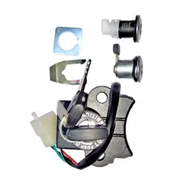 Deutsche Ignition Lock Kit for Hero Splendor+ i3s BS-VI Consisting of Ignition Cum Steering Lock, Petrol Tank Lock & Tool Box Lock, DEUS-0426JE-25