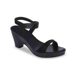 SHOE LAB Embellished Block Heel Sandals-34