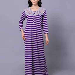 AVYAY Printed Maxi Nightdress-picture-14
