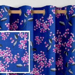 Aura Blue & Pink2 Pieces Door Curtain-picture-46