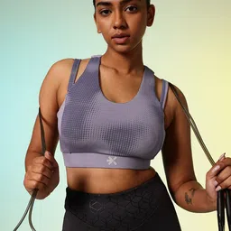 HRX by Hrithik Roshan Lightly Padded Rapid-Dry Running Bra HR_AW24_W_BA_KRNV004_03_C-picture-30