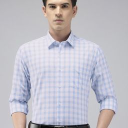Arrow Pure Cotton Manhattan Slim Fit Tartan Checked Formal Shirt-picture-22
