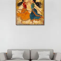 OLIVE TREE Black & Orange 1 Piece Canvas Religious Wall Paintings-image-37