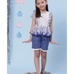 BIBA Sleeveless Printed Top - White-picture-31