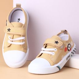 Cute Walk by Babyhug Casual Shoes With Velcro Closure Football Patch- Yellow-picture-37