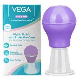 Vega Baby & Mom BPA Free Nipple Puller VBBF3-03 - Purple-5