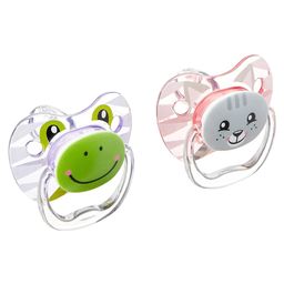 Dr. Brown's PreVent Printed Shield Soother Stage 1 Pack of 2 - Pink & Grey-24