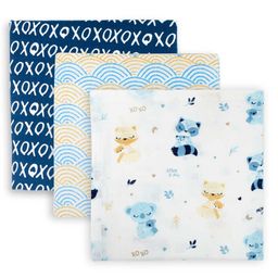 TIDY SLEEP Cotton Muslin Swaddle - MOM&ME-Pack Of 3-98