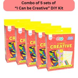 JoGenii I Can Be Creative -  Mini DIY Kit | Ages 3-12 | Return Gift, Travel Friendly (Pack of 5) -Multicolor-25