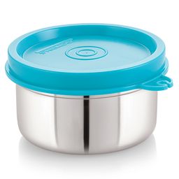 Steel Lock Flex Stainless Steel Container/Dabba with Lid Airtight for Food Storage, Easy to Carry, Leak Proof and Stackable (SL-11/120 ml) Turquoise.-17
