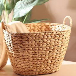 HABEREINDIA Toys Baskets For Storage | Toy Basket | Toy Bags For Kids Storage | Basket For Storage | Jute Basket - Small - Beige-image-53