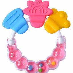Numum Silicone Ring Teether - Pink ( color and design may vary)-15