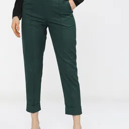 Tokyo Talkies Women Tapered Fit Trousers TTP0001503-GREEN-picture-20