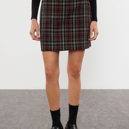 Trendyol Checked Straight Mini Skirt-image-68