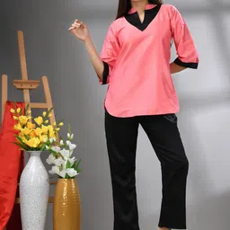 Charukriti Aaarya Mandarin Collar Tunic With Trouser-image-35