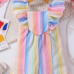 INCLUD Girls Striped Basic Jumpsuit-29