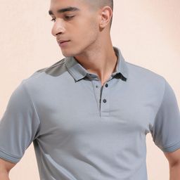 HIGHLANDER Men Solid Polo Collar T-shirt-picture-41