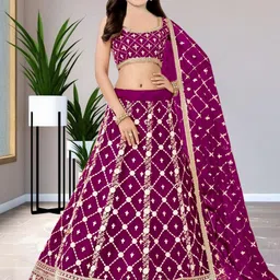 Girls Lehenga Choli with Dupatta Set-image-69