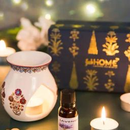 Fabindia Home Falak Multicolor Ceramic Diffuser Gift Set-image-22