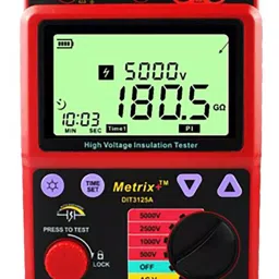 Metrix+ DIT 3125A Eco 0.0 MΩ-1000 GΩ Digital Insulation Tester-16